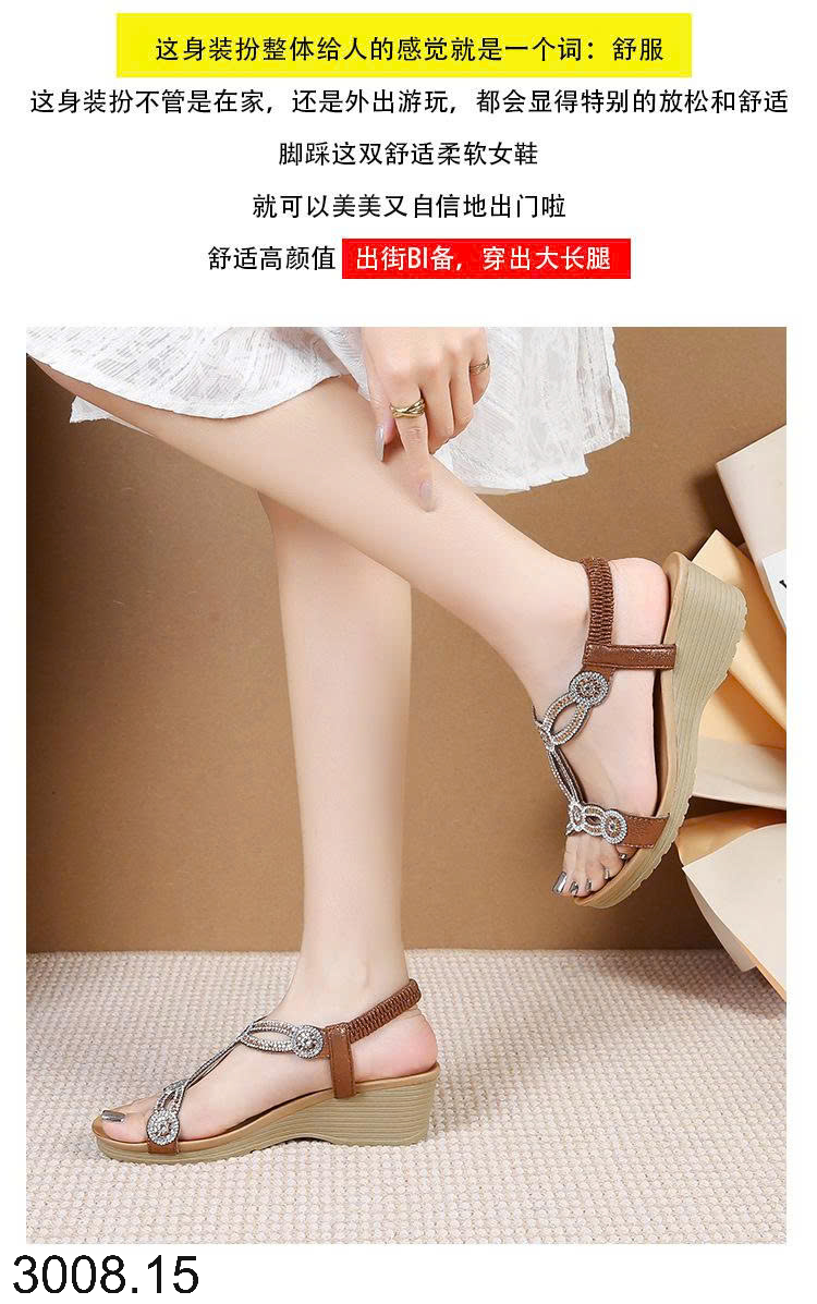 26HA3008.15 - SANDAL ĐÍNH ĐÁ CHO NỮ
