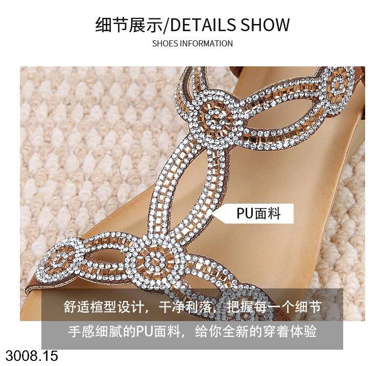 26HA3008.15 - SANDAL ĐÍNH ĐÁ CHO NỮ
