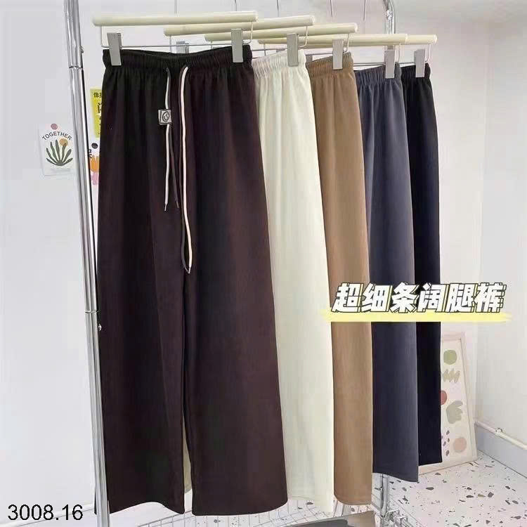 26HA3008.16 - SET 2 QUẦN NHUNG TĂM ỐNG RỘNG CHO NỮ