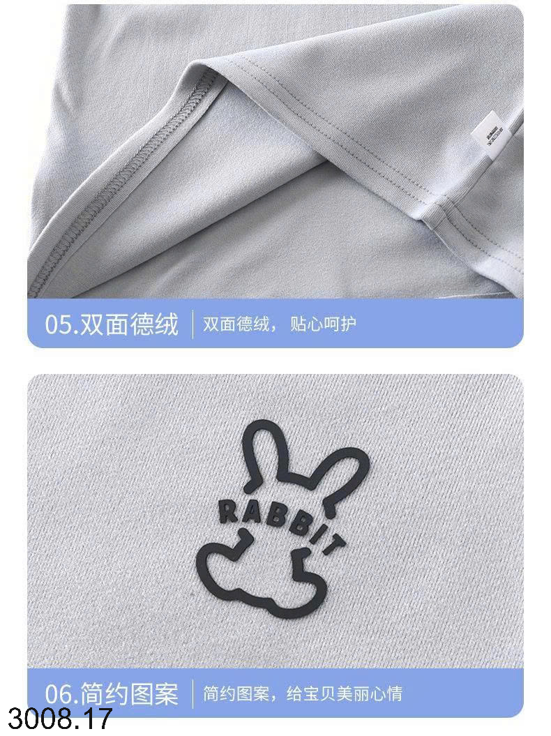 26HA3008.17 - SET 2 BỘ NỈ RABBIT CHO BÉ