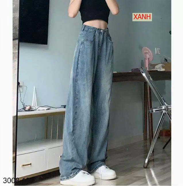 26HA3008.18 - QUẦN JEAN XUÔNG LƯNG CAO NỮ
