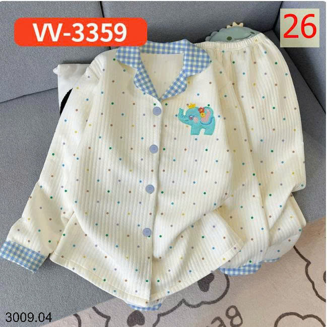 26HA3009.04 - BỘ PIZAMA NHIỀU LỚP ẤM ÁP CHO NỮ