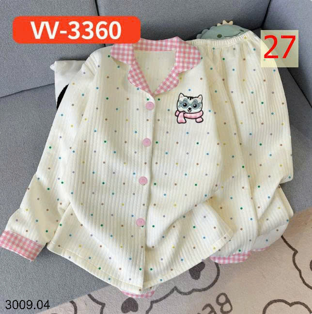 26HA3009.04 - BỘ PIZAMA NHIỀU LỚP ẤM ÁP CHO NỮ