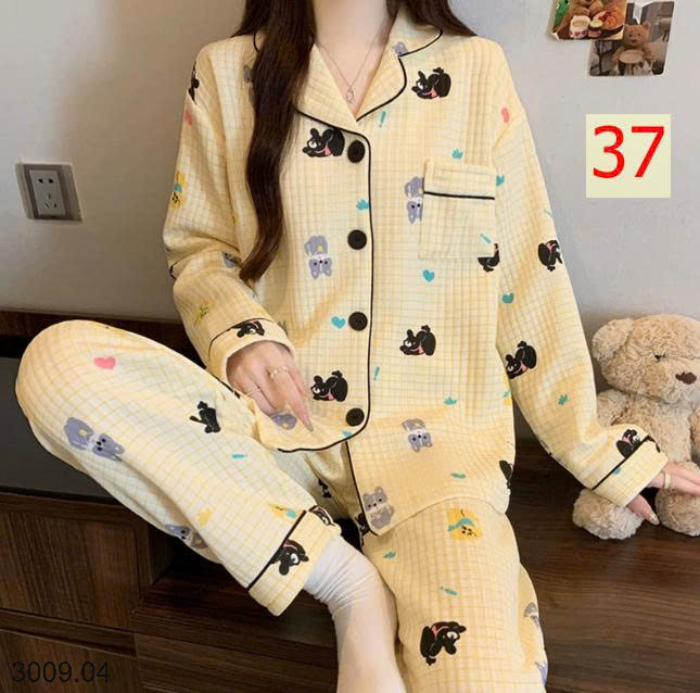 26HA3009.04 - BỘ PIZAMA NHIỀU LỚP ẤM ÁP CHO NỮ