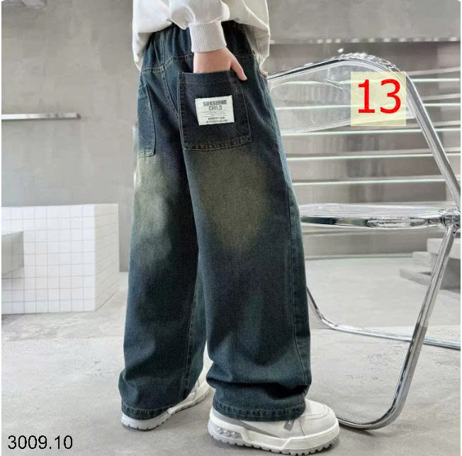 26HA3009.10 - QUẦN JEAN ỐNG RỘNG SIZE ĐẠI BÉ TRAI