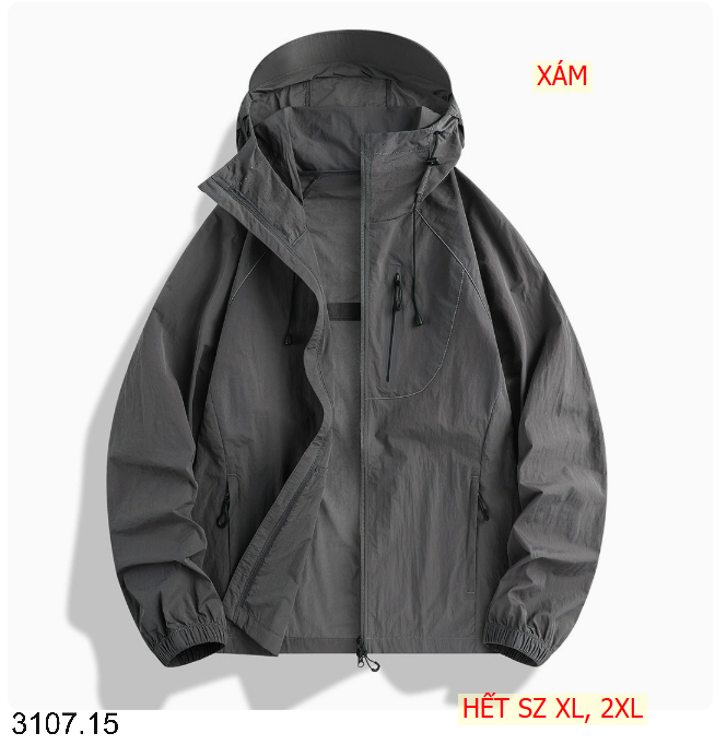 26HA3107.15 - ÁO KHOÁC GIÓ MỎNG CHO NAM