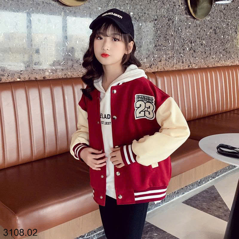 26HA3108.02 - ÁO BÓNG CHÀY BÉ GÁI SIZE ĐẠI SỐ 23