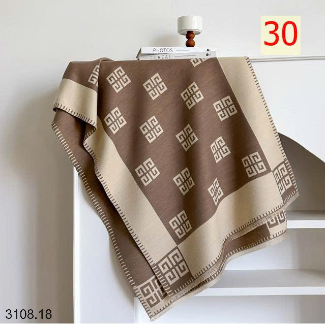 26HA3108.18 - KHĂN CHOÀNG CỔ CASHMERE GIẢ HỌA TIẾT BƯỚM