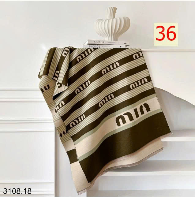 26HA3108.18 - KHĂN CHOÀNG CỔ CASHMERE GIẢ HỌA TIẾT BƯỚM