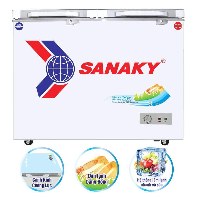 TỦ ĐÔNG SANAKY 300L VH-4099W2KD