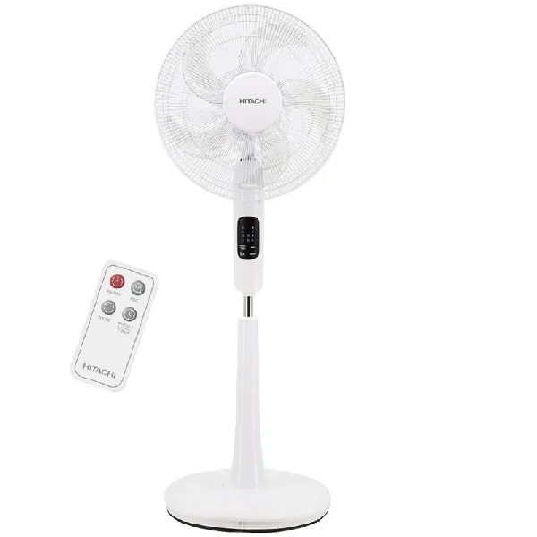 QUẠT CÂY 5 CÁNH ĐỘNG CƠ AC HITACHI LF-A6RCWN TRẮNG