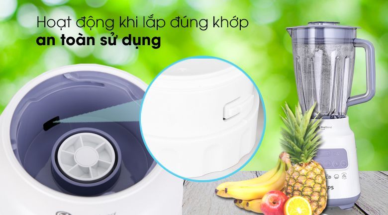 Khớp khóa an toàn - Máy xay sinh tố Philips HR2221/00