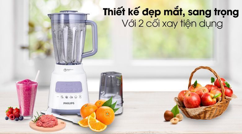 Thiết kế đẹp - Máy xay sinh tố Philips HR2221/00