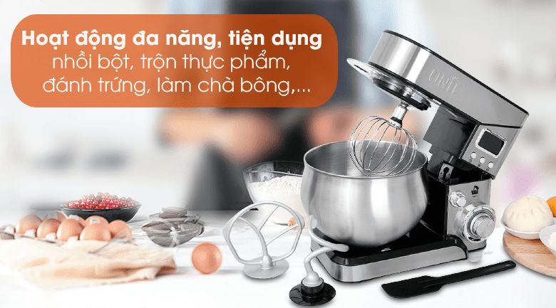 Máy nhồi bột Unie EM2 - Hoạt động