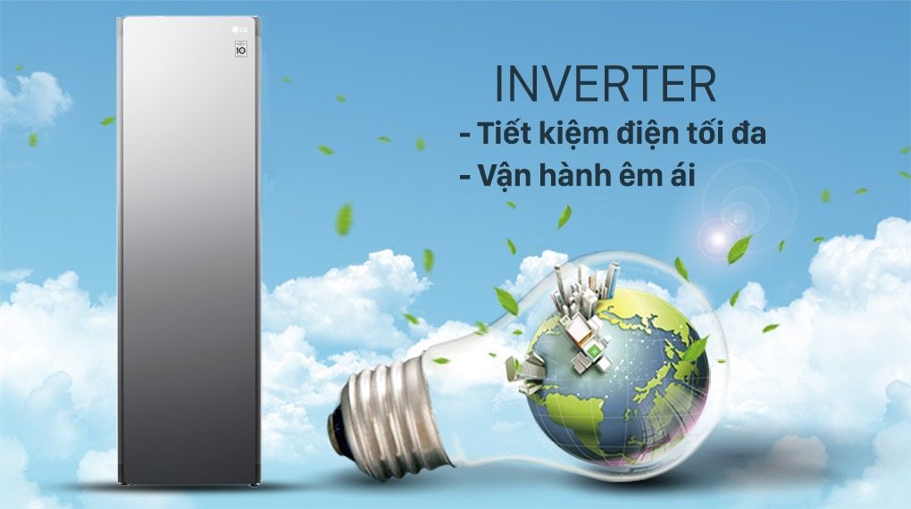 Tủ chăm sóc quần áo thông minh LG Styler màu gương kính S5MB - Công nghệ Inverter