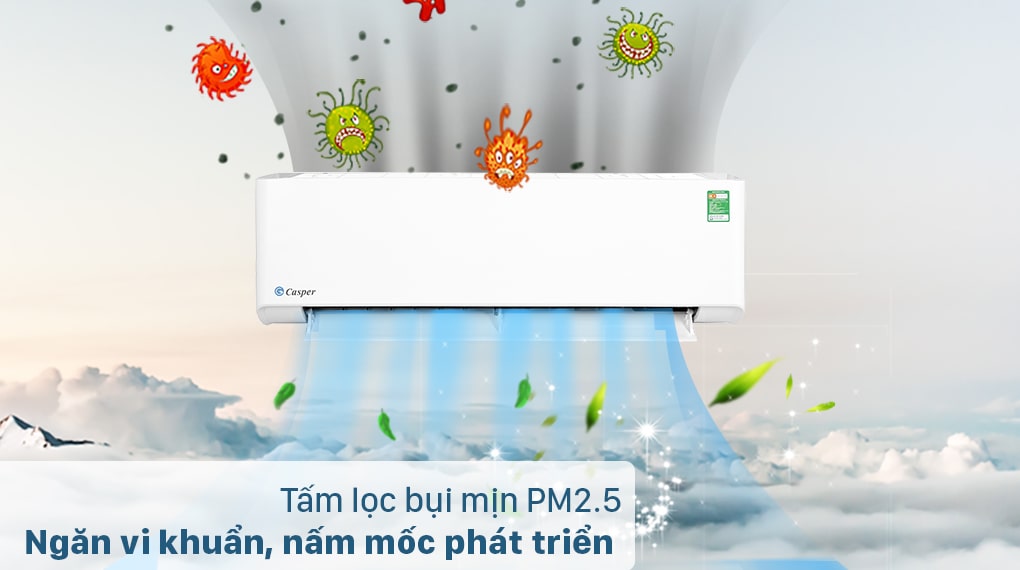 Máy lạnh Casper 2 HP LC-18FS32 - Tấm lọc bụi mịn PM2.5