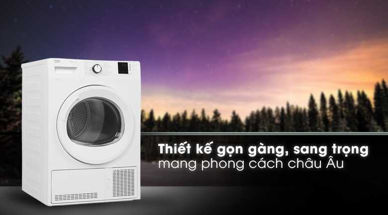 Thiết kế gọng gàng - Máy sấy Beko 8kg DU8133GA0W