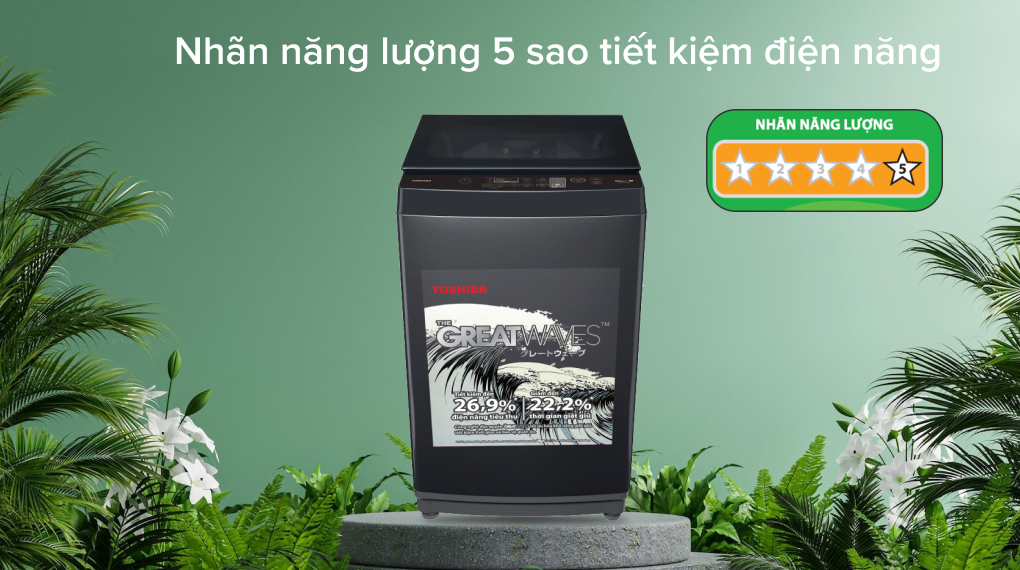 Máy giặt Toshiba 10 kg AW-M1100PV(MK) - Động cơ - Công nghệ tiết kiệm điện