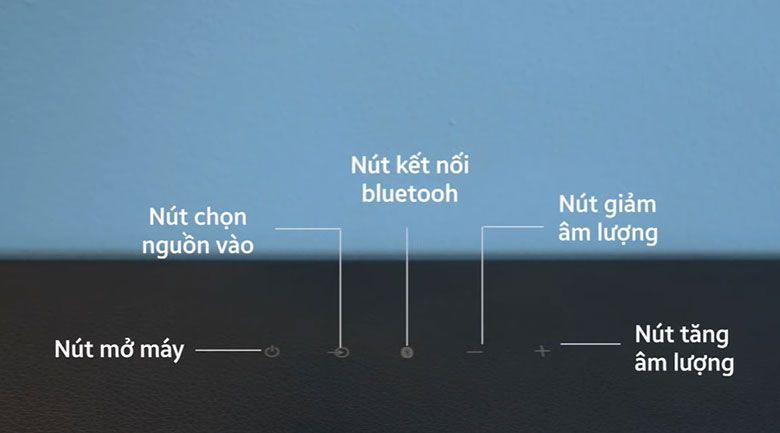 Các nút điều khiển trên thân loa