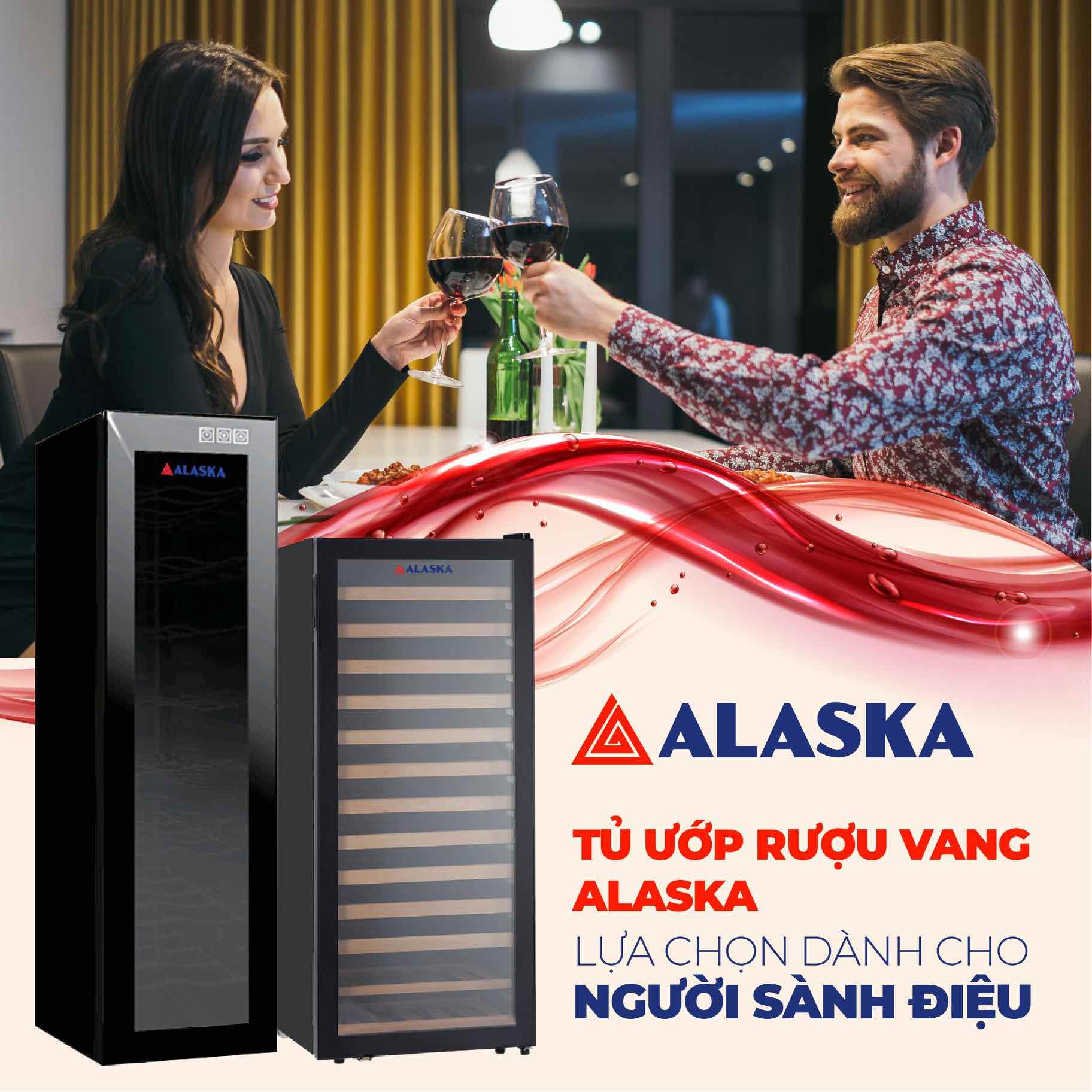 tủ ướp rượu vang alaska 100 chai jc 100