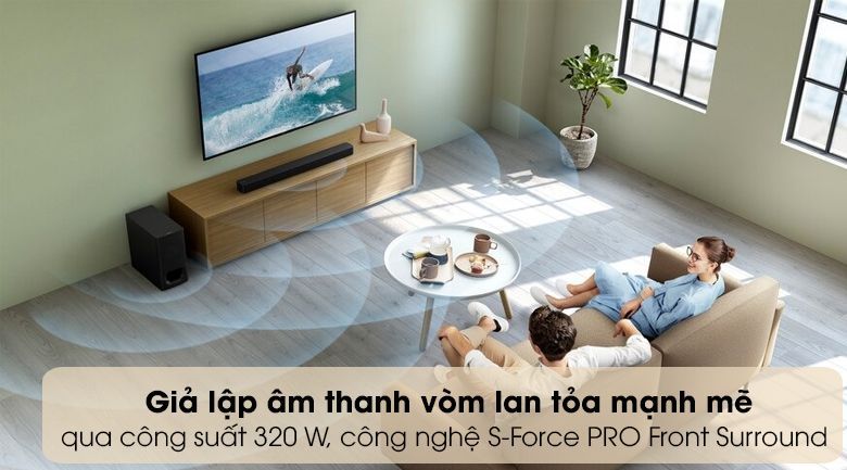 Loa thanh soundbar Sony 2.1 HT-S350 320W - Âm thanh lôi cuốn, loa toả