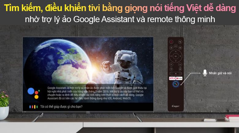 Tivi Led Casper 4K 50 inch 50UG6100 - Google Assistant