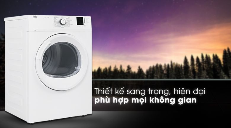 Thiết kế sang trọng - Máy sấy Beko 8kg DA8112RX0W