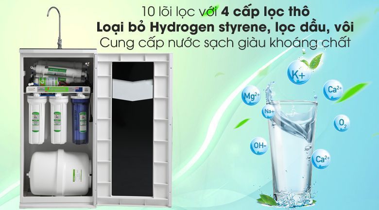 Máy lọc hệ thống 10 lõi - Máy lọc nước RO Kangaroo KG10G5VTU 10 lõi