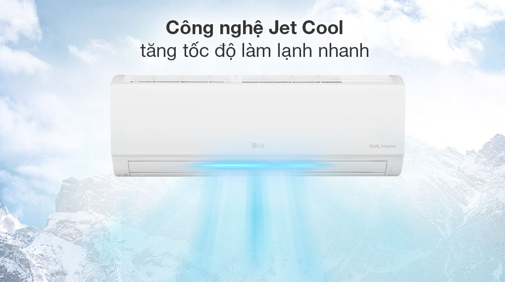 Điều hòa LG Inverter 8800 BTU V10WIN - Công nghệ làm lạnh