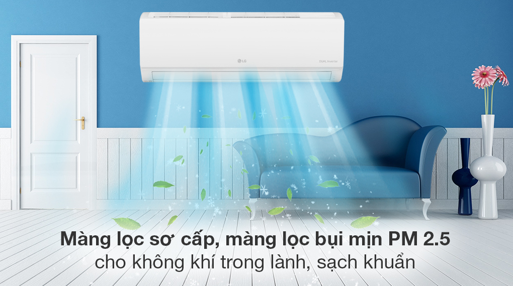 Điều hòa LG Inverter 8800 BTU V10WIN - Khả năng lọc không khí