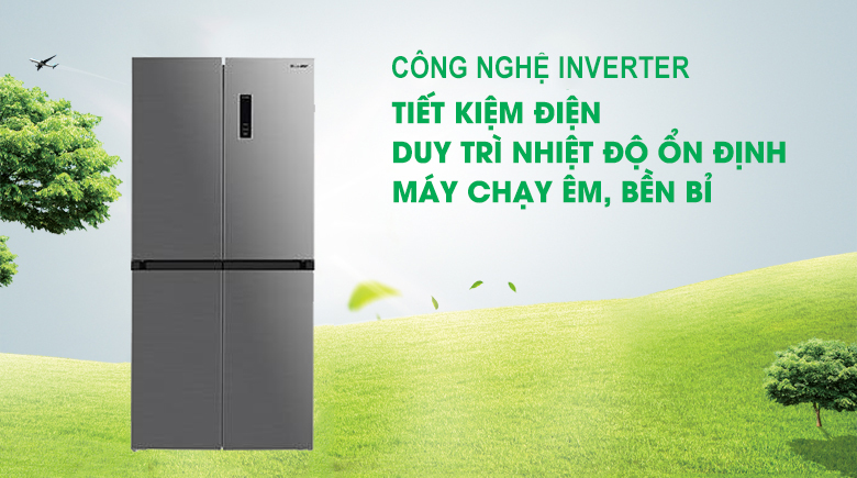 Tủ lạnh Sharp Inverter 362 lít SJ-FX420V-SL tiết kiệm điện