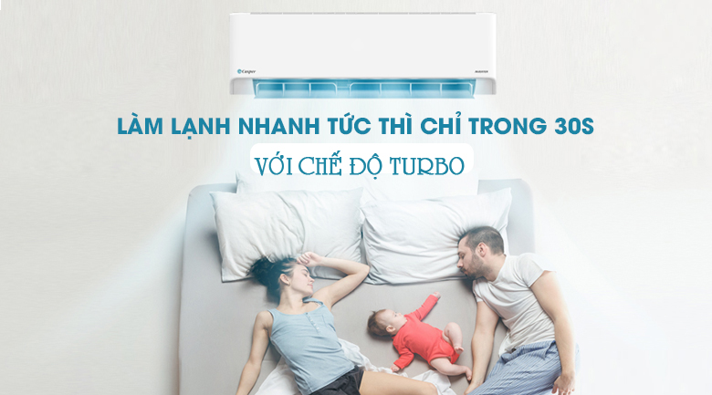 Chế độ tubor điều hòa Casper làm lạnh nhanh