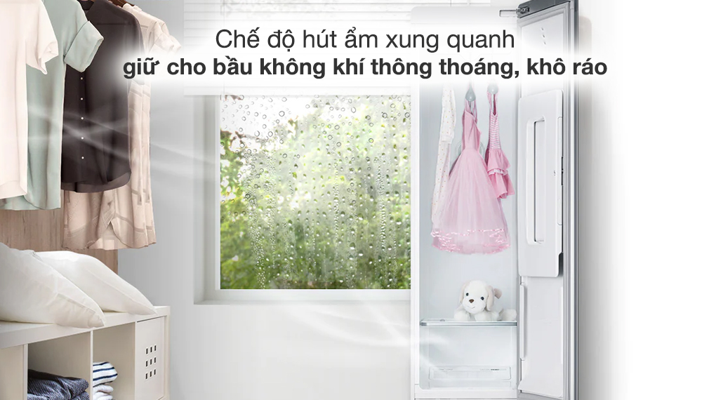 Tủ chăm sóc quần áo thông minh LG S3MFC - Chế độ hút ẩm phòng