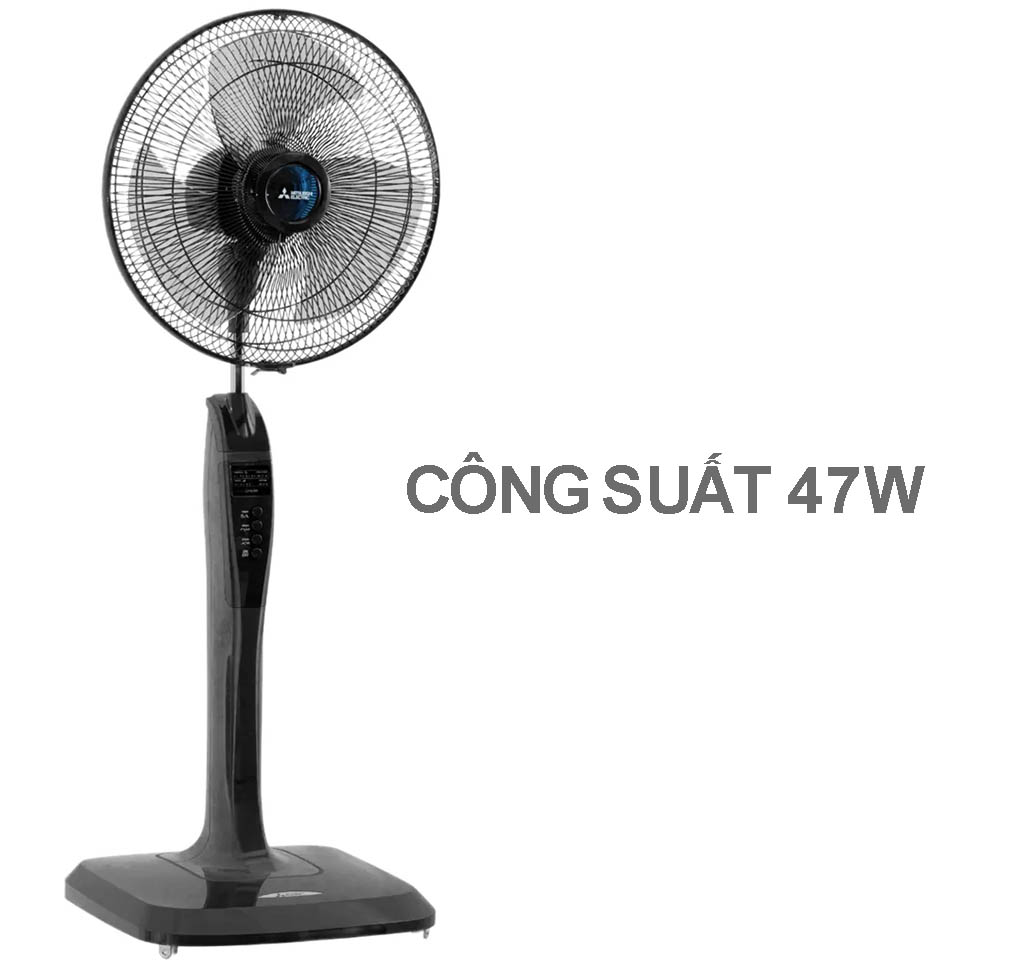 Quạt đứng Mitsubishi LV16-RB CY-GY công suất 47W