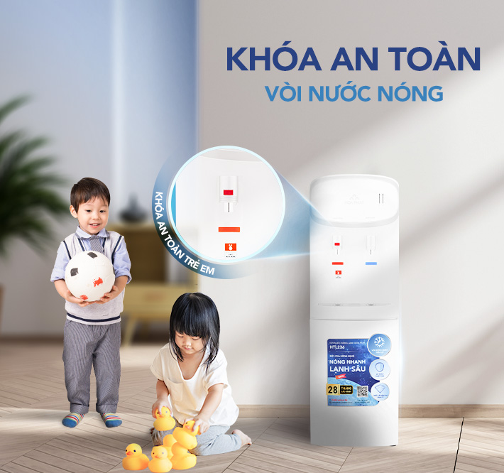 Cây nước Hòa Phát HTL236 an toàn khi sử dụng