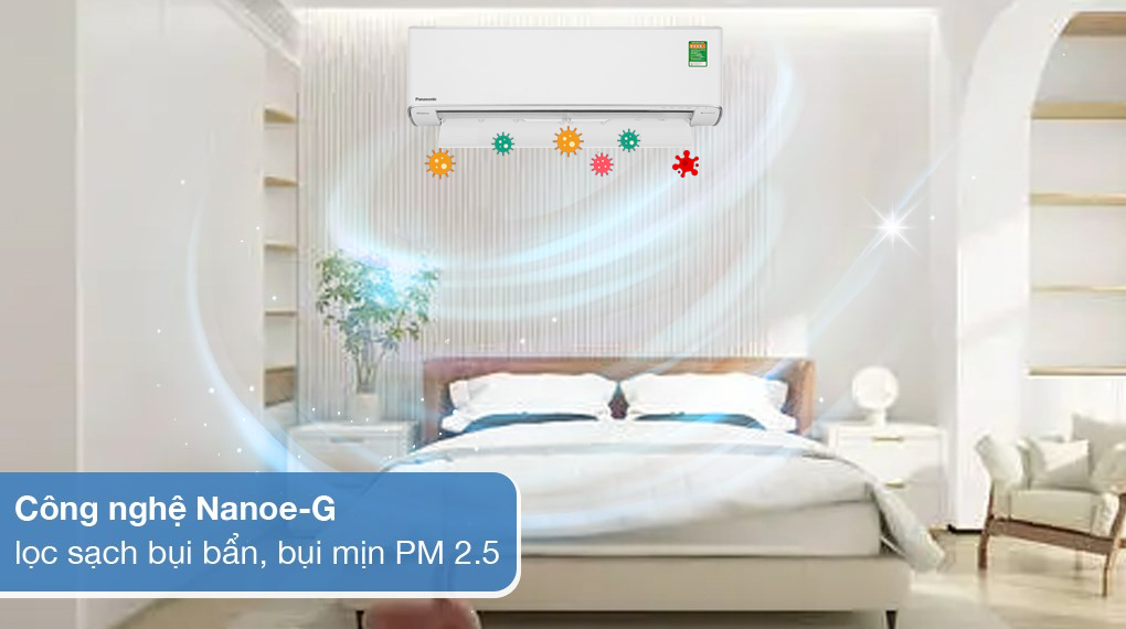 Điều hòa Panasonic Inverter 8700 BTU CU/CS-XU9ZKH-8 - Khả năng lọc không khí