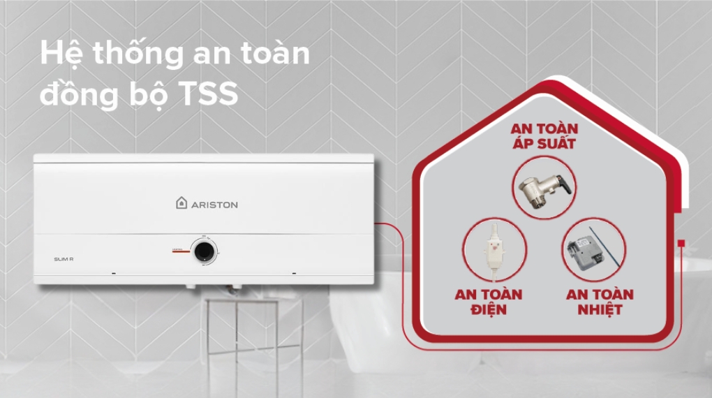 Máy nước nóng gián tiếp Ariston 20 lít 2500W SLIM3 20 R MT - Chế độ diệt khuẩn