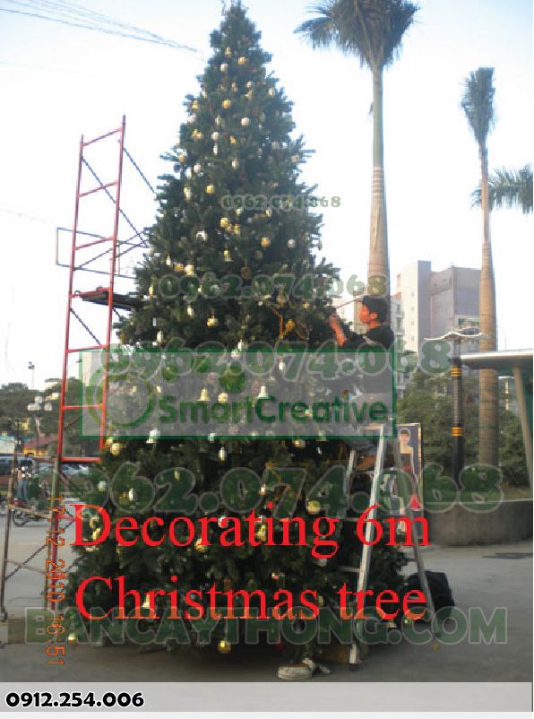 Bán cây thông noel 6m có lắp đặt trọn gói theo yêu cầu