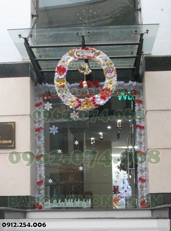 Combo vòng nguyệt 1m dây thông gắn cửa kính