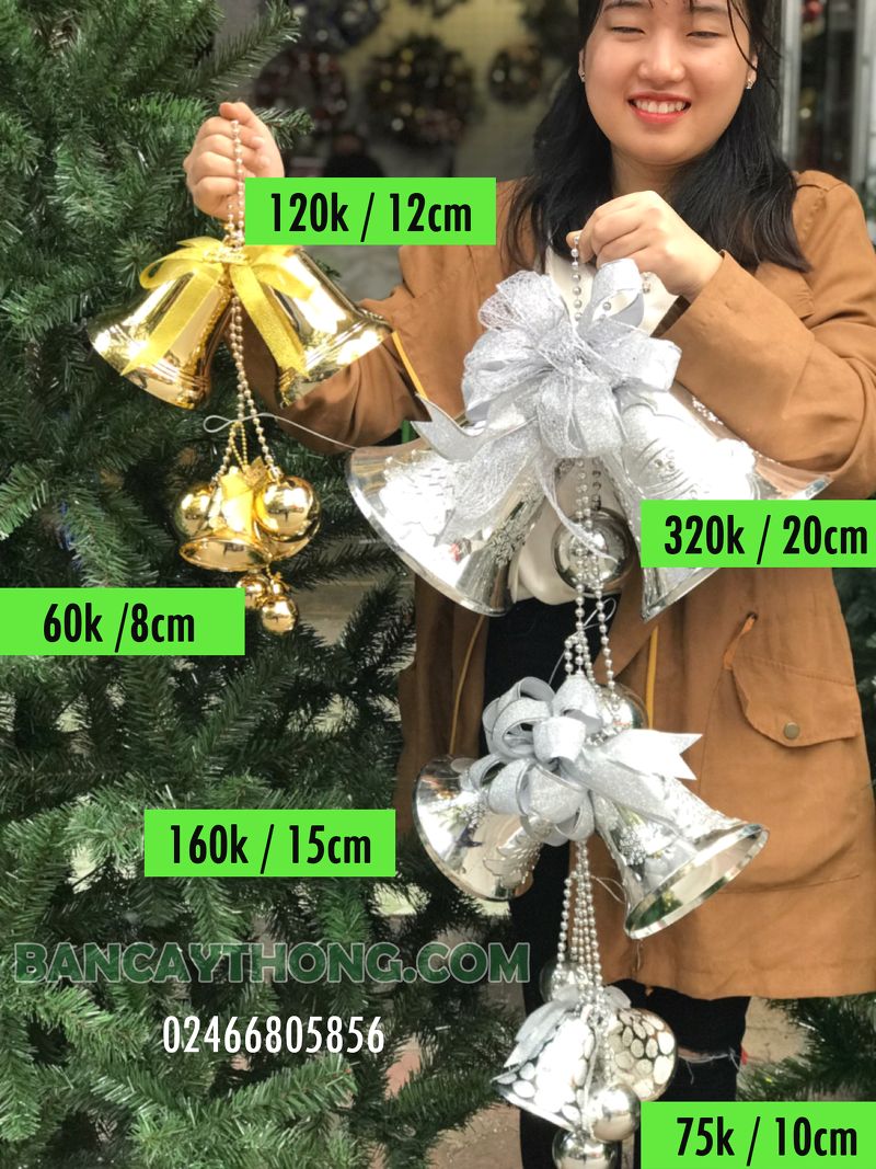 Chuông treo cây thông noel