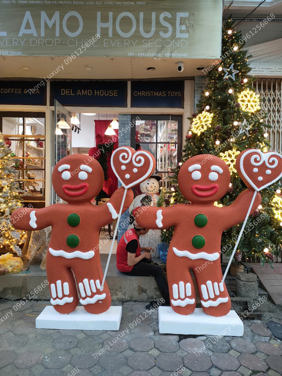 Mô hình xốp bánh quy gừng noel