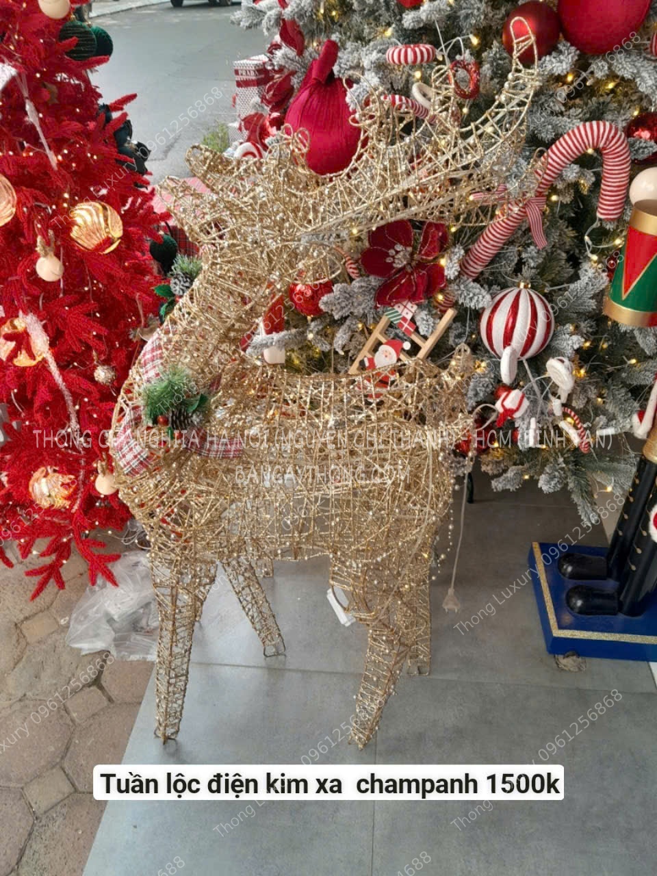 Tuần lộc điện 3D kim sa sâm panh