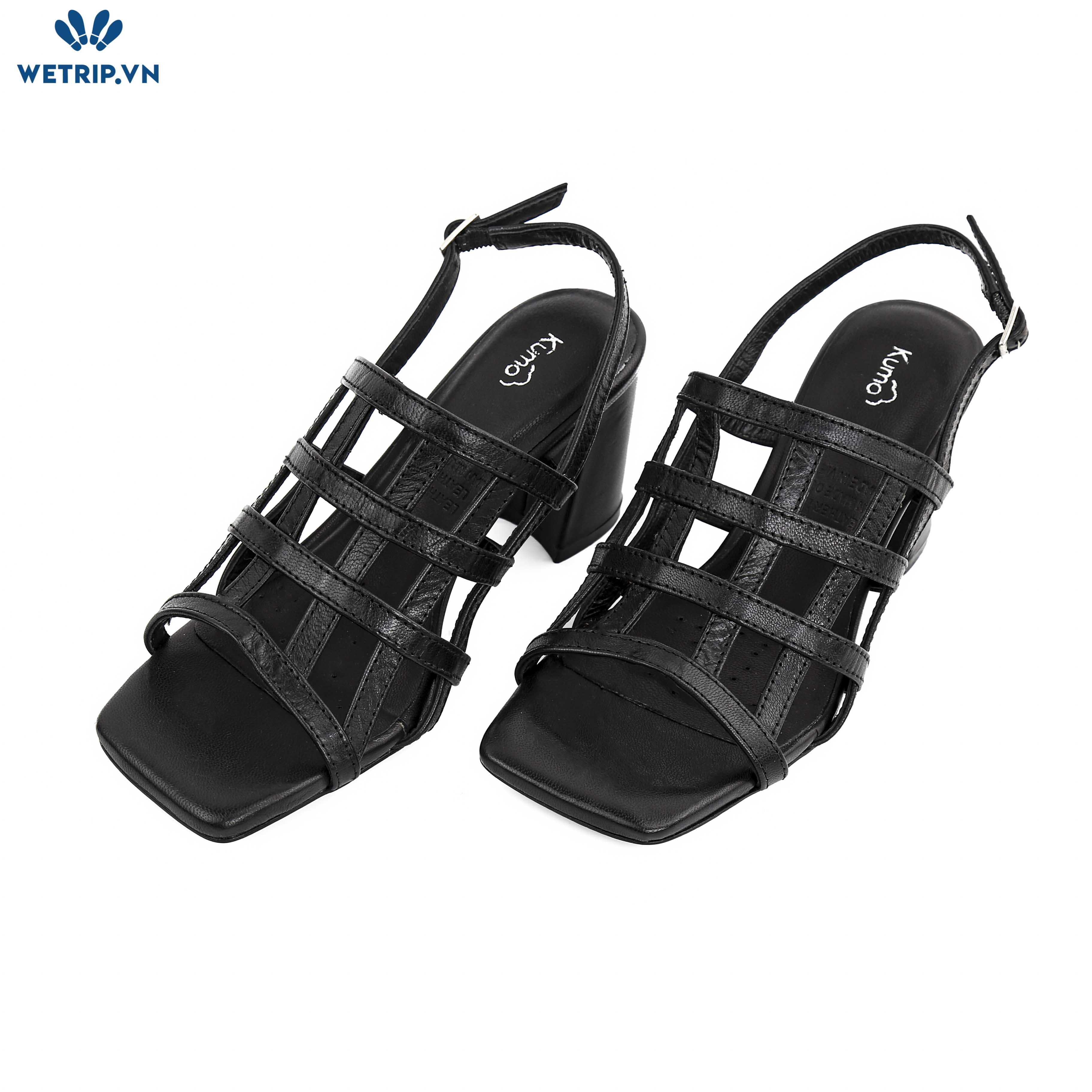 Sandal cao gót - KUMOO EMMA HEEL SANDAL (Màu đen) Mã SDCG-KUMO-007-A