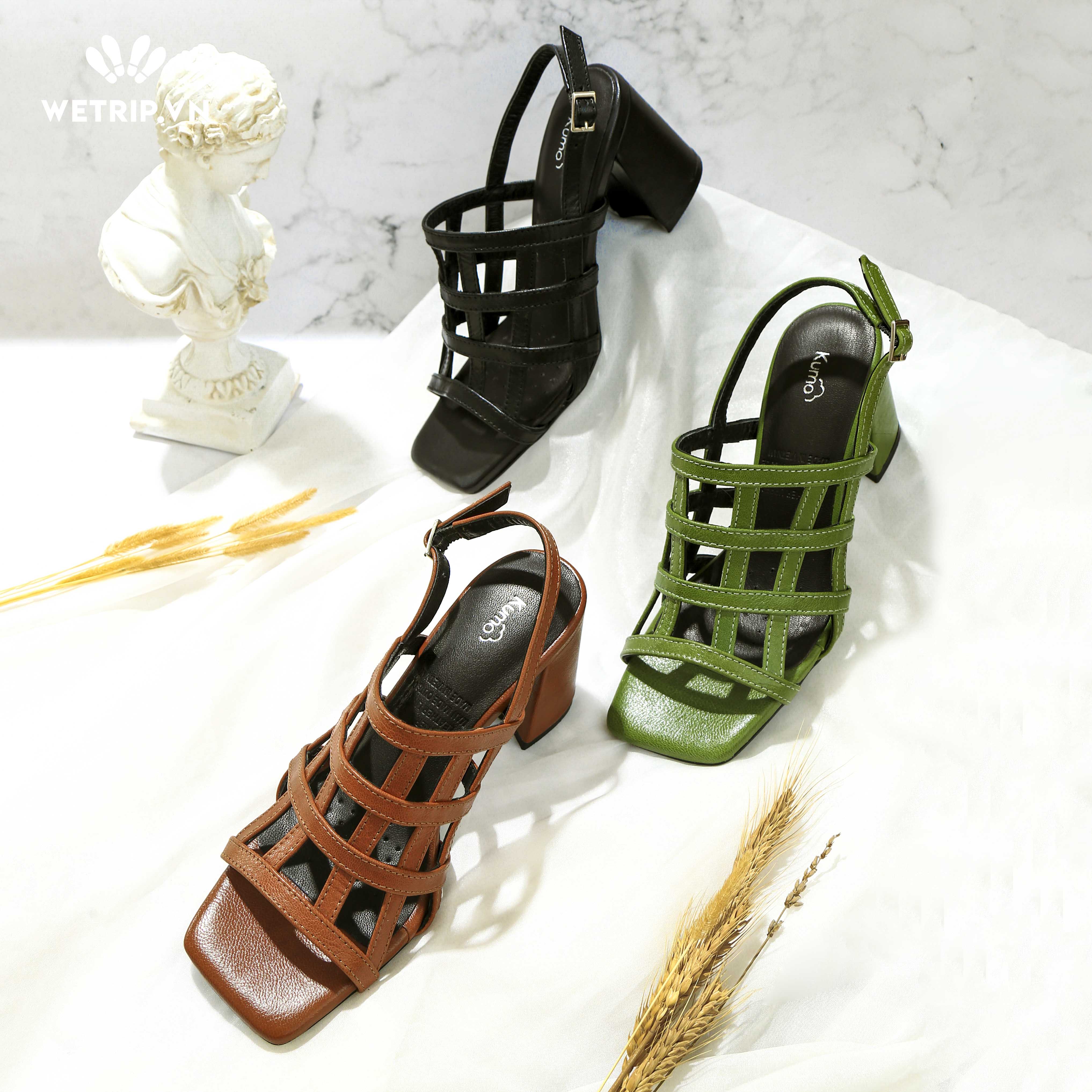Sandal cao gót - KUMOO EMMA HEEL SANDAL (Màu đen) Mã SDCG-KUMO-007-A