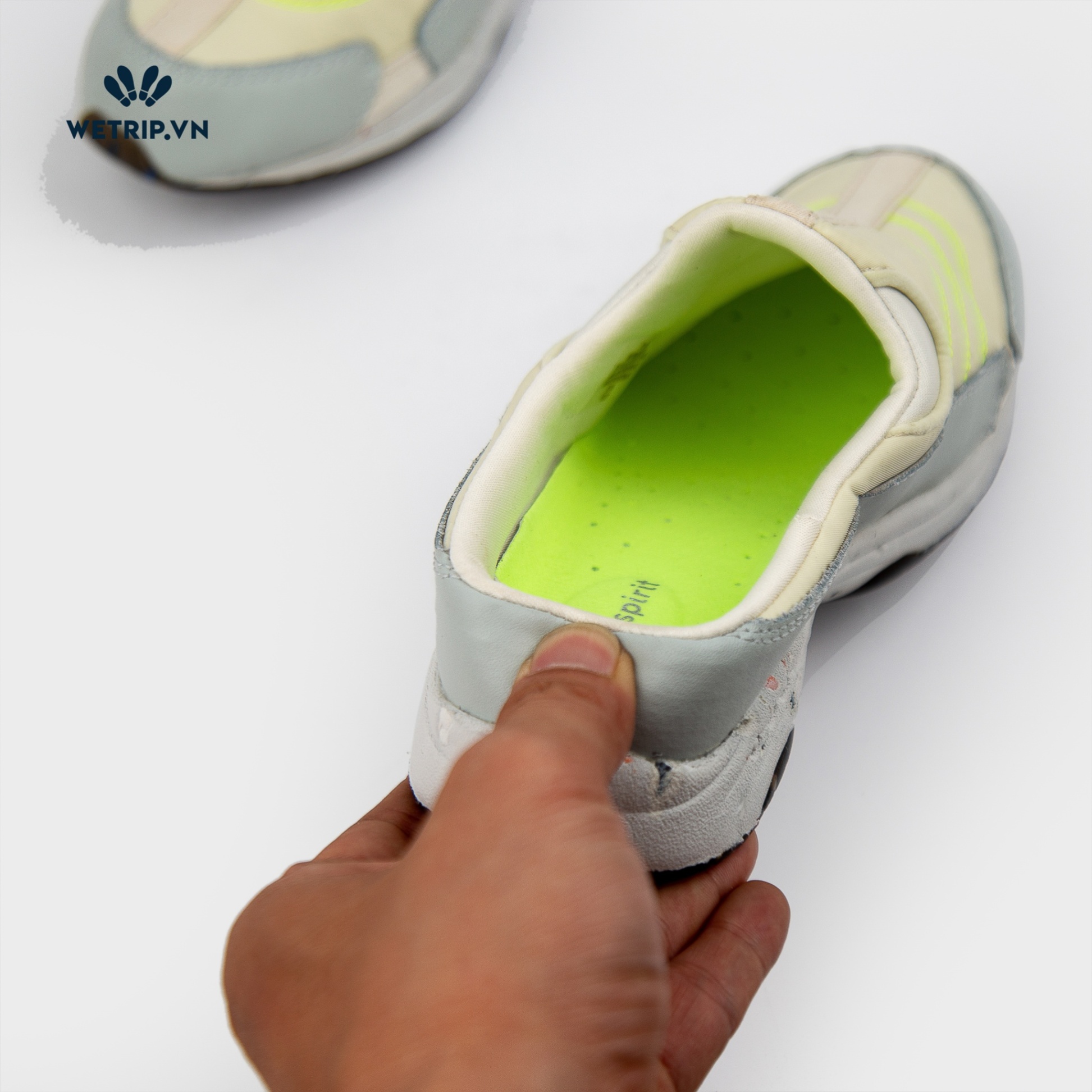 Traveltime clogs Easy Spirit (Xám Lót Neon) (M=W+WW) Mã 003 - A