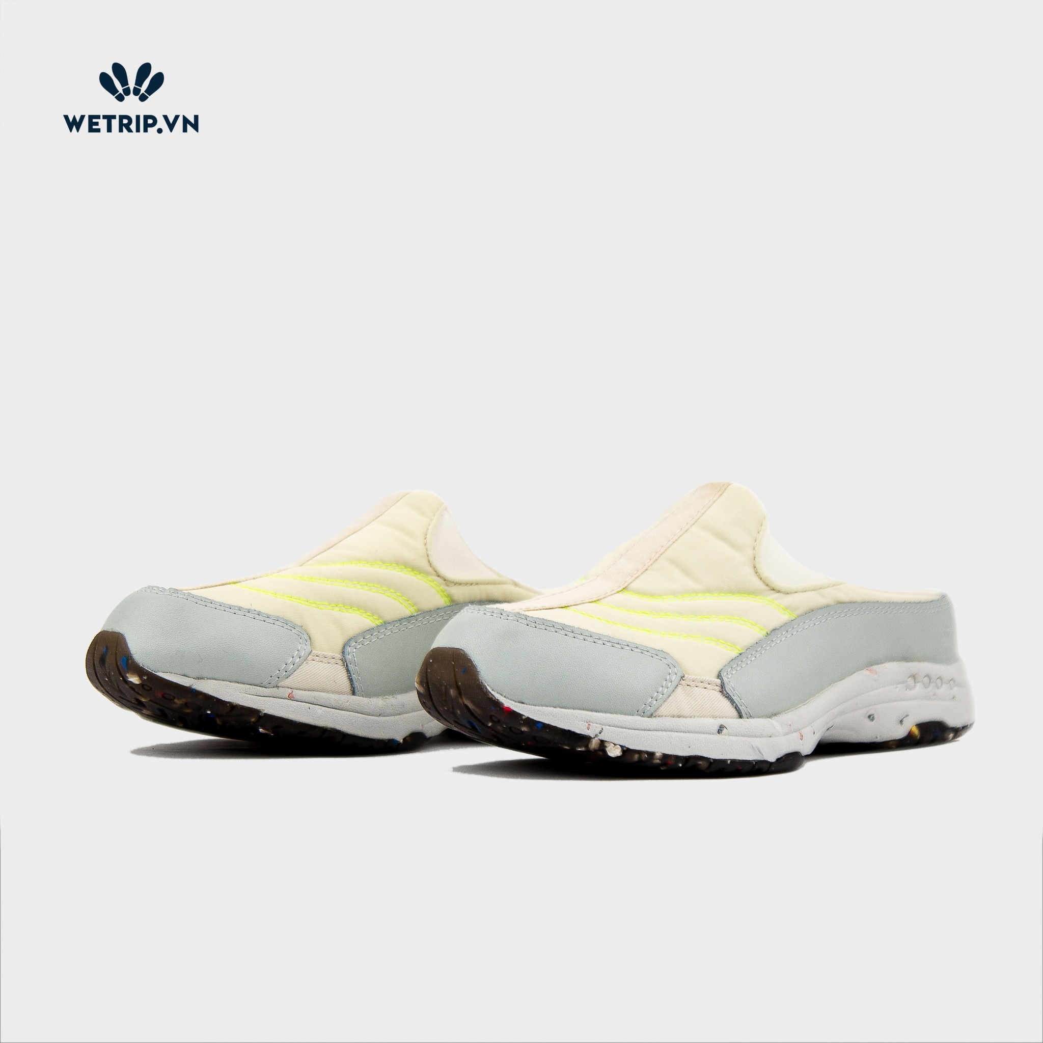 Traveltime clogs Easy Spirit (Xám Lót Neon) (M=W+WW) Mã 003 - A