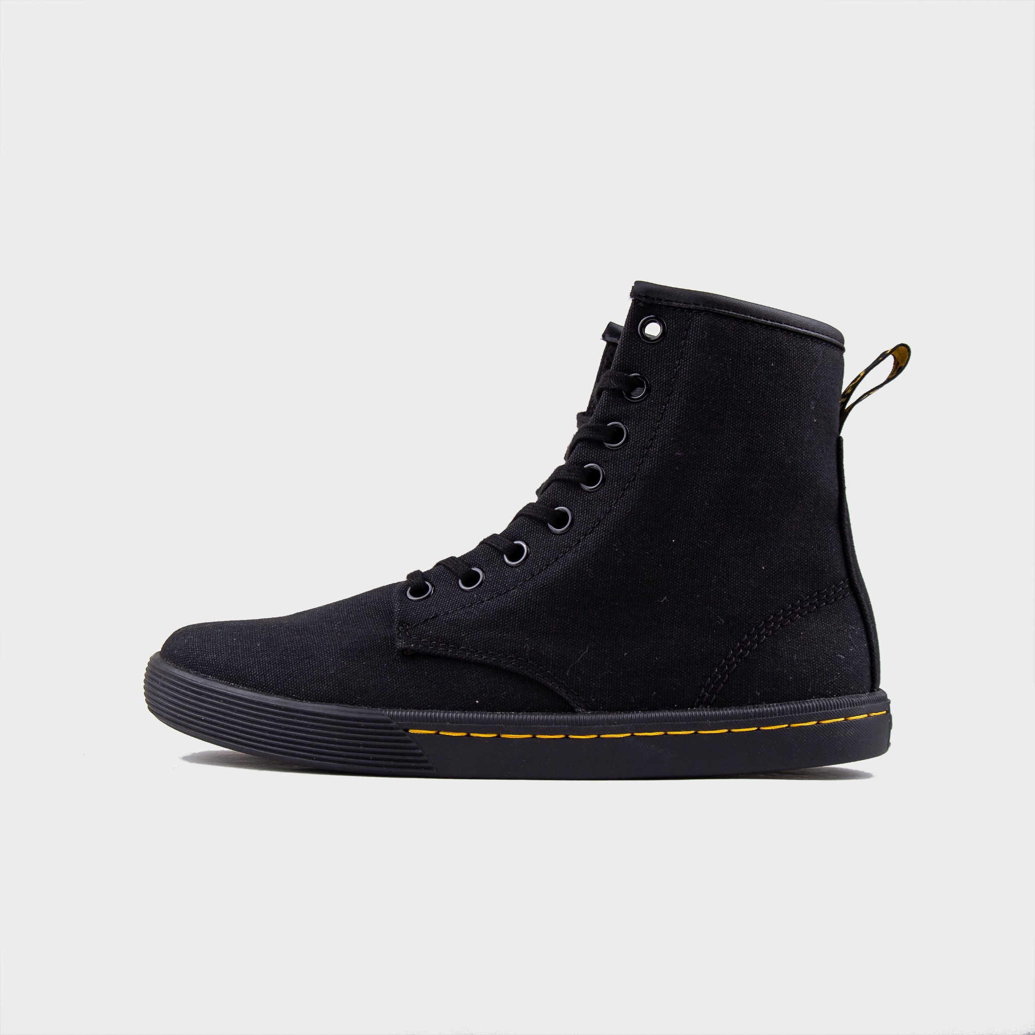 Boots Lửng Đế Bằng Dr.Martens (Màu Đen Cổ Vải) Mã 002 - A