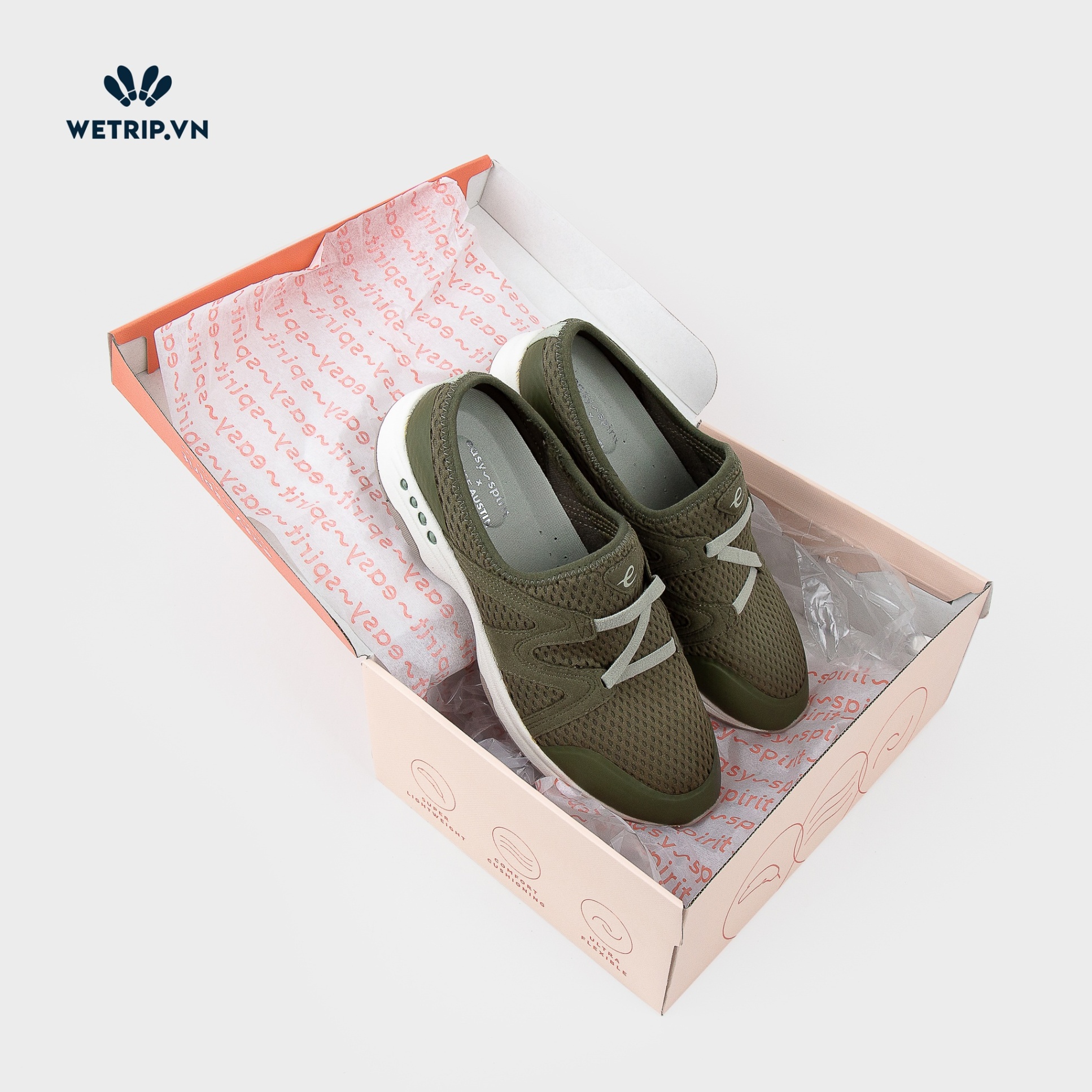 Traveltime clogs Easy Spirit (Xanh Rêu) (W) Mã 014 - E