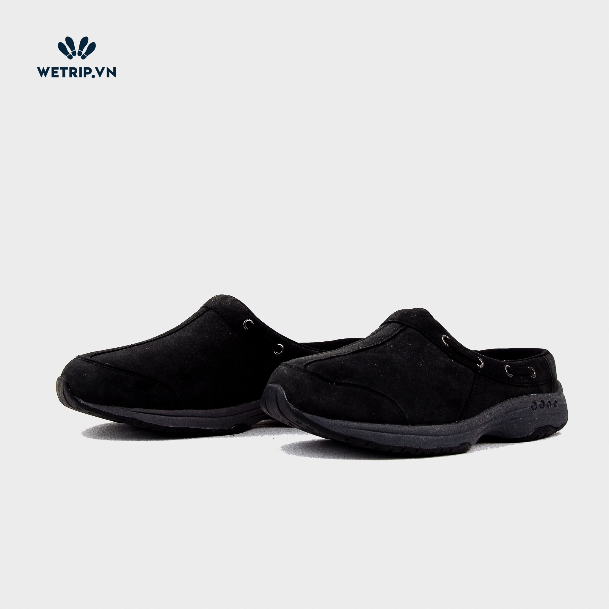 Traveltime clogs Easy Spirit (Đen da nubuck) (W) Mã 019-A