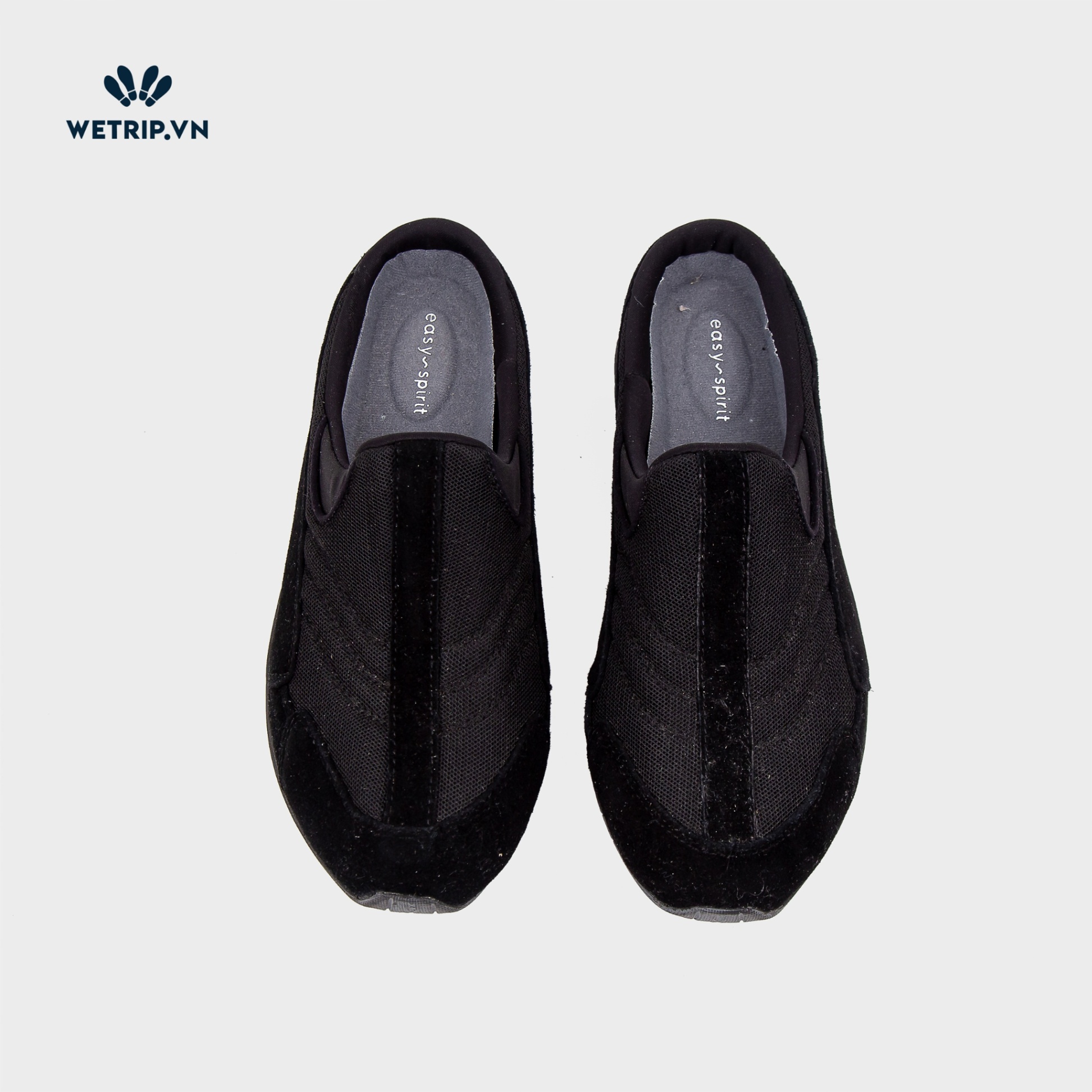 Traveltime clogs Easy Spirit (Đen da lộn-vải) (W) Mã 003-G5